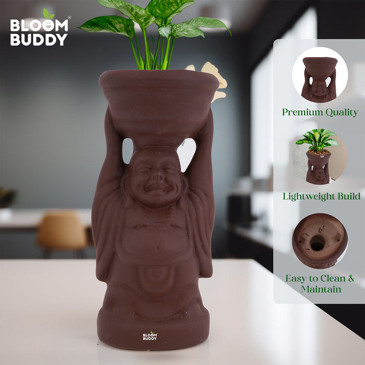 Bloom Buddy Decorative Buddha Plant Pot for Indoor Plants | Stylish Ta ...